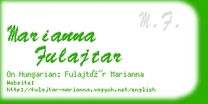 marianna fulajtar business card